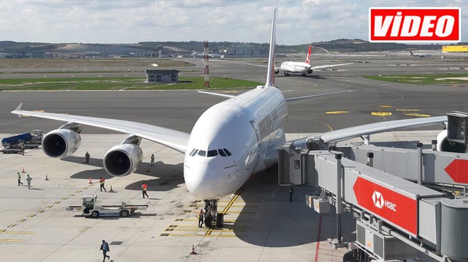 EMIRATES İN A380 İ İSTANBUL DA