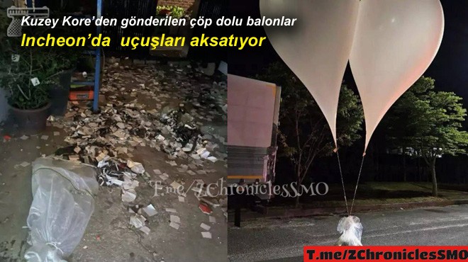 ÇÖP BALON TRAFİĞİ DURDURDU